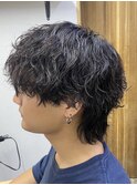 【RYUYA】束感マッシュウルフ×波巻きスパイラルパーマ