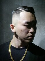 ダムディートウキョウヘアーラウンジ 上野店(DAMDEE TOKYO hair lounge)&nbsp;サイドパート【東京/上野/フェードカット】