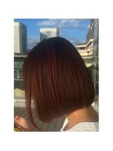 キール 海浜幕張(keel) 定番ボブ×大人ピンクブラウン
