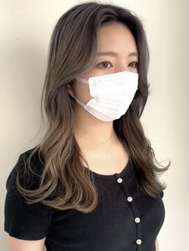 ヒョンミョン ライズバイレボ 取手店(hyon myon/RISE by REVO) レイヤーカット/デザインカラー/オリーブベージュ[取手/取手駅]