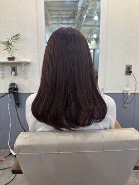 トッカ ヘアアンドトリートメント 難波店 可愛さUP レッドブラウン◎