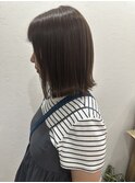 【ボブ/ショート】簡単まとまるボブ/透明感グレージュカラー