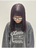 艶髪重め前髪☆レイヤー×ボルドーカラー☆20代30代