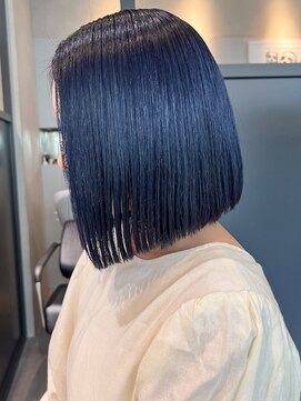 アイティーバイアルバム 藤沢店(IT by ALBUM) ネビージュワンレン黒髪透明感カラー_ba485801