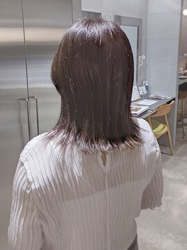 オーガニック リブ 川越(organic+live) 大人可愛い大人美人くすみカラーアッシュグレーベージュ