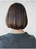 小顔ライン重めボブ肩まで20代30代40代50代大人女子艶髪清潔感