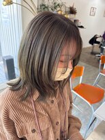 ユラギフロムユイマァル 水島店(YURAGI from YUIMARL)&nbsp;ブリーチ×オリーブカラー