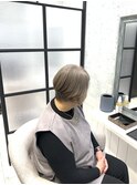 白髪ぼかし/白髪改善カラー/ショート/透明感カラー/脱白髪染め