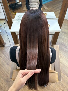 ヘアリゾート リノ(Hair resort Lino) ピンクブラウン×ミネコラトリートメント