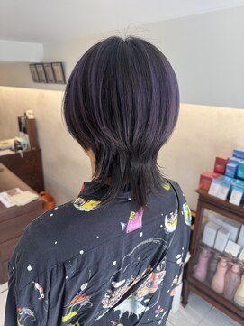 インビテーション(invitation) ラベンダーアッシュ ラベンダーヘア アンブレラカラー インナー