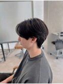 毛流れセンターパート