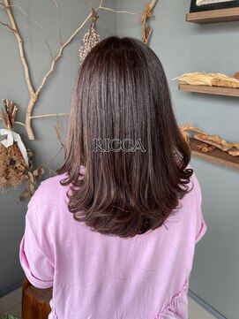 リッカ(RICCA) 艶感がきれいなラベンダーブラウン