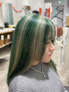 アヴァンス 京橋店(AVANCE) ミディアムヘア/デザインカラー/ミックスカラー/京橋