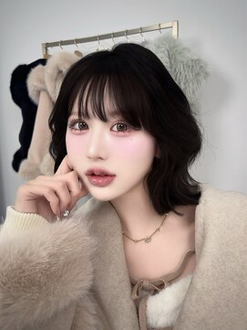 アンククロス 渋谷(ANKH CROSS) ミディアム/レイヤーカット/ゆるふわカール