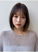 大人ボブ小顔ヘアボブレイヤー前髪カットMI-74