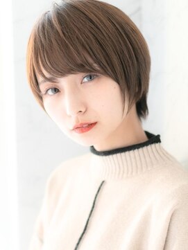 ローマ ギンザ(ROMA Ginza) ウォームブラウン白髪染め似合わせショート30代40代50代小顔面長