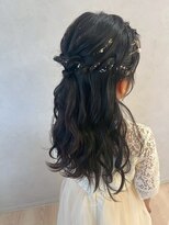 リンク(Link)&nbsp;ハーフアップアレンジ/ヘアアレンジ/結婚式ヘア/お呼ばれヘア