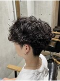 波巻きパーマ マッシュ 波巻きスパイラル ツイストスパイラル