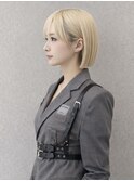 ぱつっと顎ラインボブ