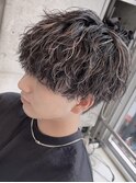 原宿波巻きパーマツイストスパイラルパーマセンターパートウルフ