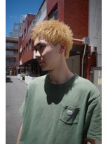 ディスデイバイネルケ 立川(Thisday by nelke)&nbsp;ハイトーンブリーチ金髪スパイキーショート立川メンズ