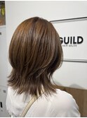 大人ミディアムレイヤーで軽やかに