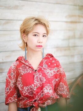 美容室 リズヘアー 稲毛店(Riz hair) かきあげショートウルフ【稲毛】