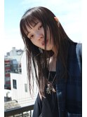 OM's × 短い前髪の大人かわいいストレート