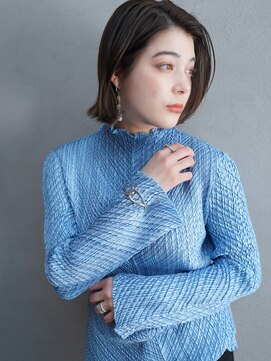 カンナ(Canna) ぱっつんボブ/ノーバング/黒髪/前下がり/髪質改善/30代40代