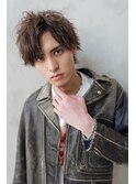 AUSTIN メンズアップバング×束感ショートマッシュ