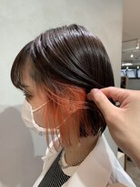 アクト 仙川店(ACT)&nbsp;インナーカラー×オレンジ