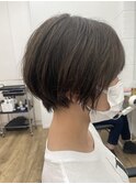 -Ameri-丸みショート　× &nbsp;&nbsp;透明感グレージュ