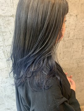 ザ ラボ アングゥ(The Labo ungu) 裾カラー×ブルーバイオレット