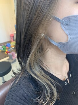 ラ メール ヘア デザイン(La mer HAIR DESIGN) インナーカラー★インナーホワイトベージュ