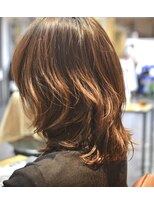 ポタム 東中野(potamu)&nbsp;ミディアムレイヤーにパーマ