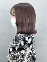 アルバム 池袋(ALBUM)&nbsp;チョコレートブラウン_ホワイトグレージュこなれミディ_ba383771