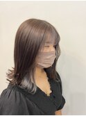 フェイスフレーミング×グレージュ