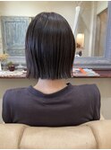 切りっぱなしボブ