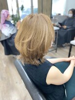 ヴィフ 大船(VIF)&nbsp;ペールベージュ×くびれヘア/大船駅/ブリーチなしダブルカラー