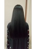 【BLESS】30代40代人気/髪質改善《アッシュ・ブラック》/ロング