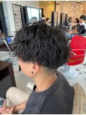 滋賀、南草津、メンズ美容室、波巻きツイストスパイラルパーマ