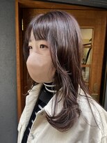 ウィーク 梅田(UiiC)&nbsp;くすみピンクカラー【uiic stylist rira】