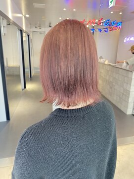 ゲーム 原宿店(GAME) ダブルカラーピンクベージュケアブリーチハイトーン髪質改善