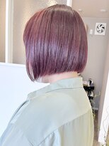 ミュール(mule)&nbsp;チェリーピンク/パツボブ/1ブリーチ目安