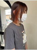 オレンジイヤリングカラー