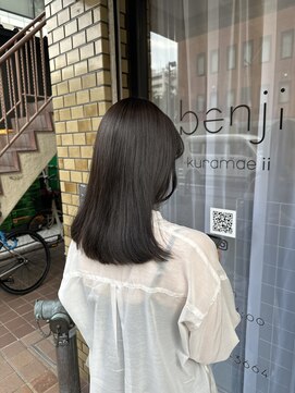 ベンジー 蔵前ii店(benji) 透明感グレージュカラー/大人可愛い/美髪カラー/蔵前