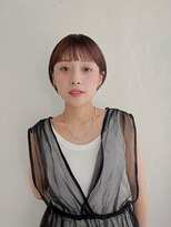 ムク 甲府(muku.)&nbsp;前髪/マチルダボブ/ピンクベージュインナー/グレージュ[甲府駅]