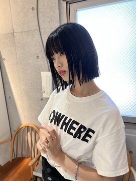 サンド 鹿児島中央(sand) @sei___sandインナーカラー/ボブ/鹿児島中央駅