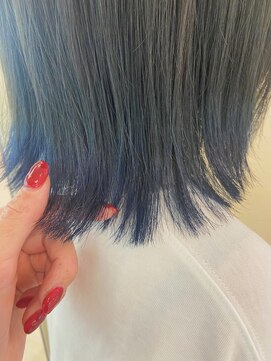 クララ ヒロシマ(CLALA Hiroshima) 裾カラー ブルーバイオレット