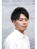 爽やかツーブロックアップバング
